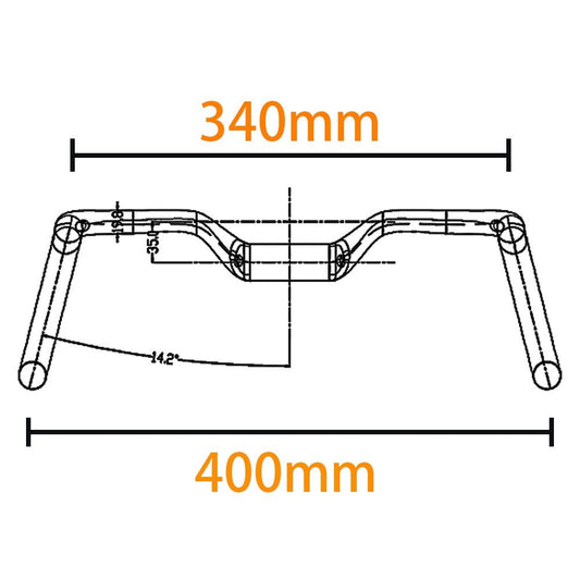 Carbon Road Bike Handlebar Aero 31.8mm UD Matte 400-460mm Internal Cable Routing 300g