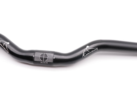 Alu Fahrrad Lenker Riser Bar 25,4 H30mm 520mm 600mm  Fixie Singlespeed Schwarz