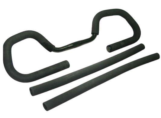 Alu Fahrrad Lenker Multifunktionslenker Set 25,4 mm x 600mm + 500mm Bezüge NEU